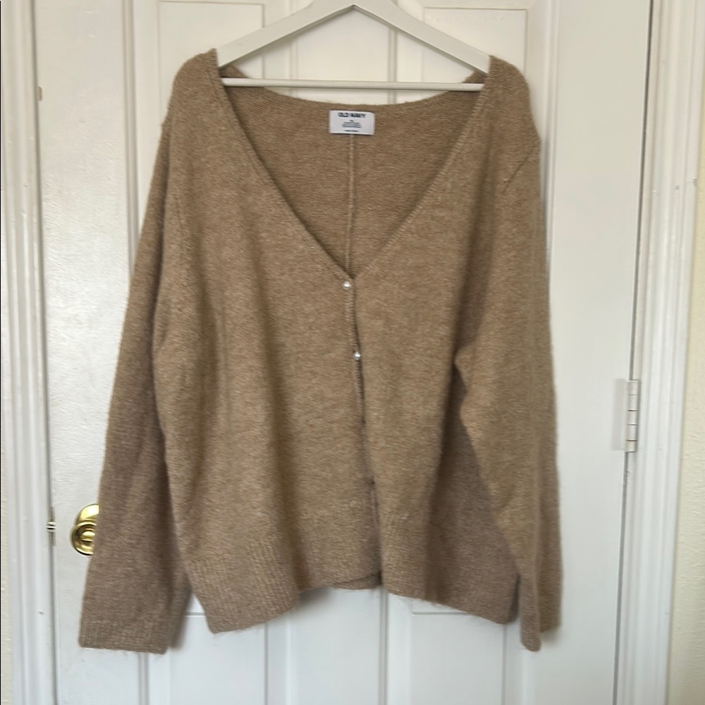 Old Navy Tan Cozy Knit Cardigan